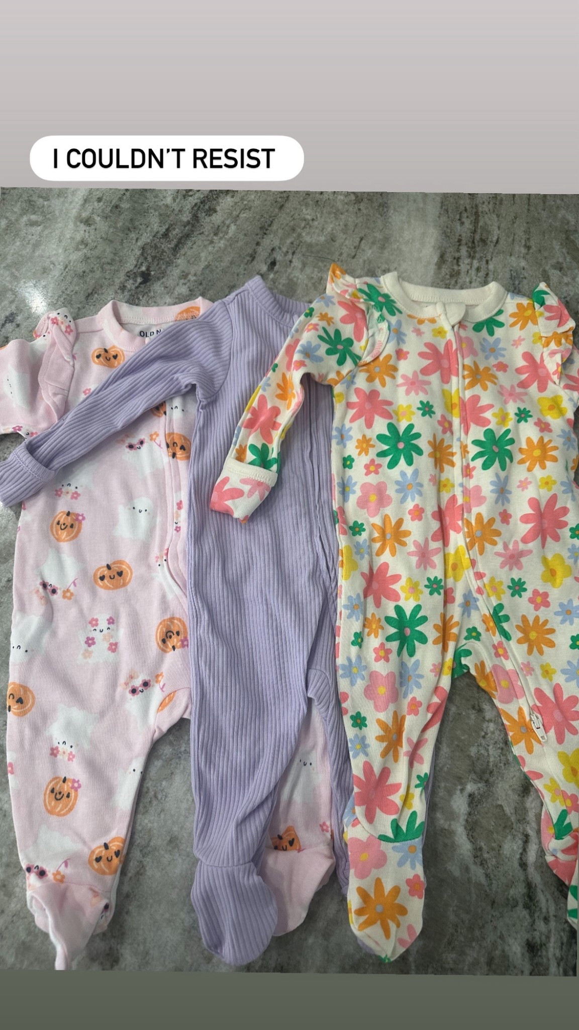 How cute are these baby pjs?!? The flower one is sold out but they have so many fun prints!