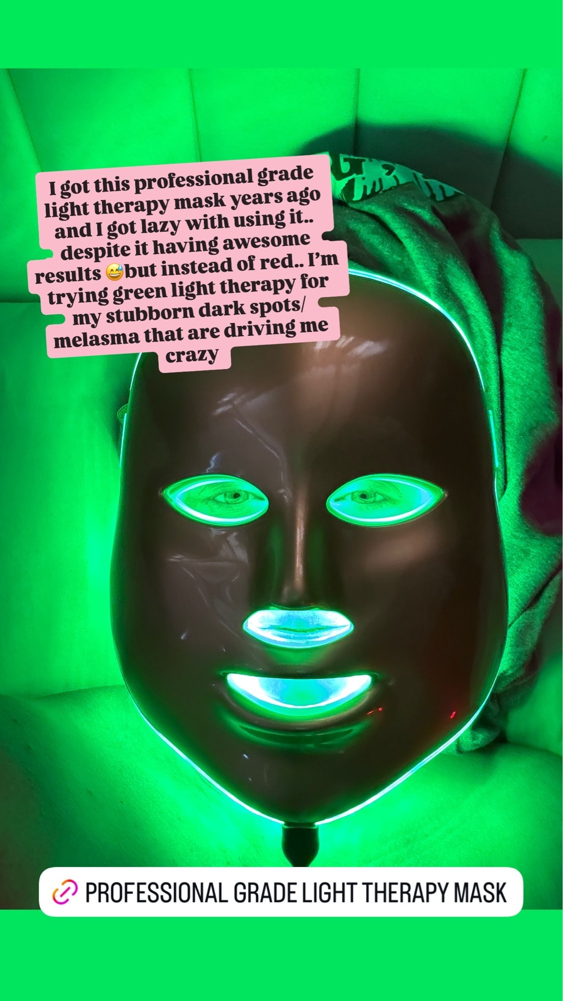 Beauty - Dark spot treatment via green medical grade light therapy mask.

#LTKgrwm #LTKselfcare #LTKBeauty