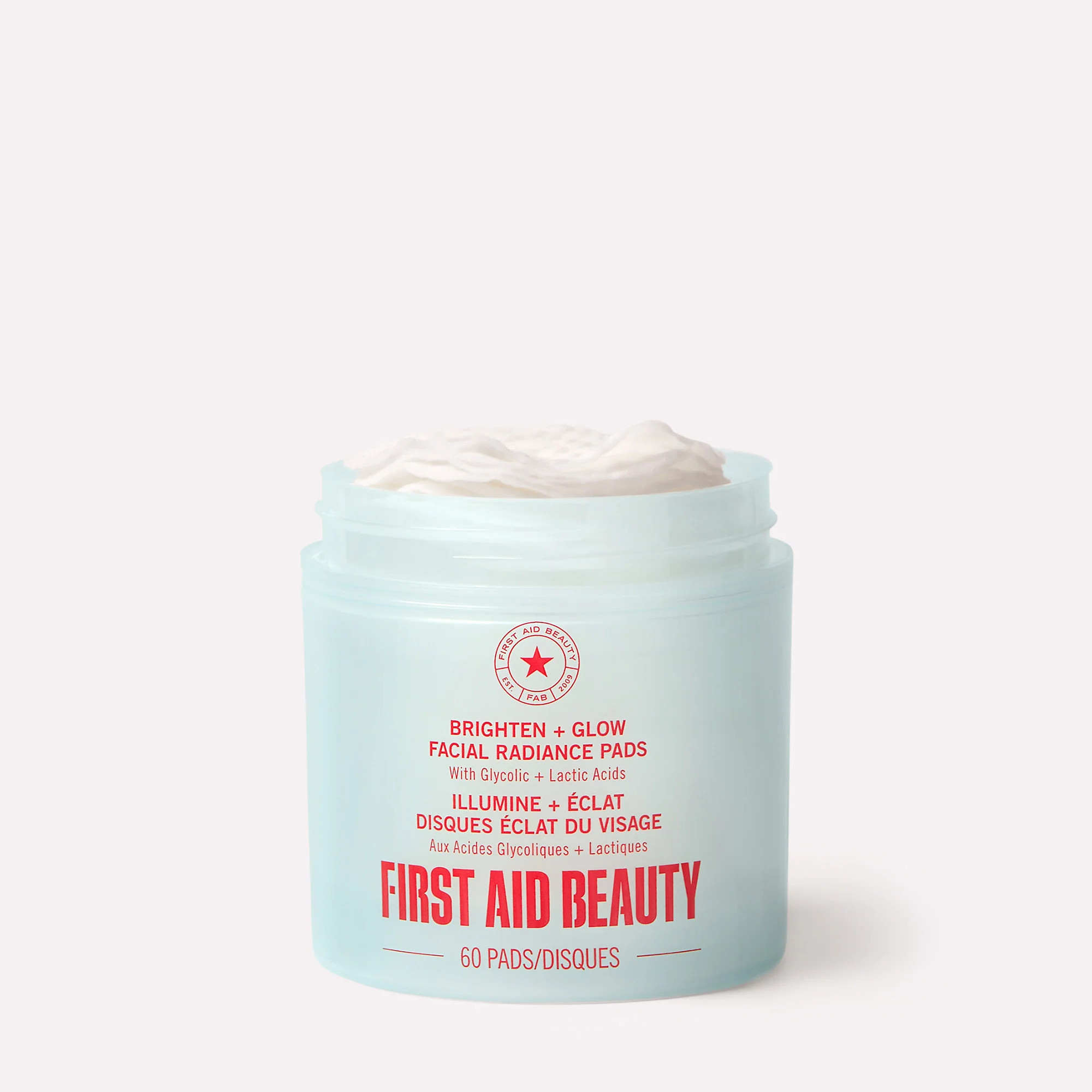 Brighten + Glow Facial Radiance Pads with Glycolic + Lactic Acids | First Aid Beauty
