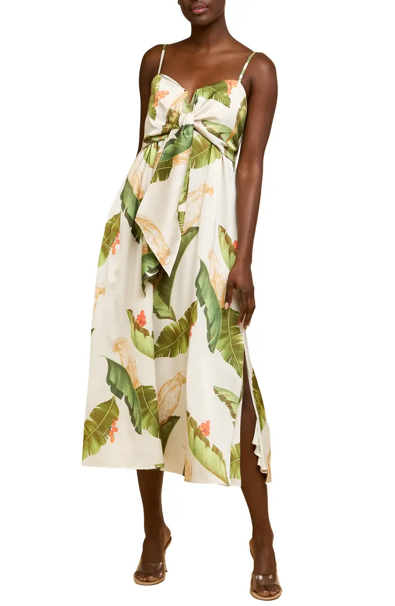 CIEBON Katella Satin Midi Dress | Nordstrom | Nordstrom