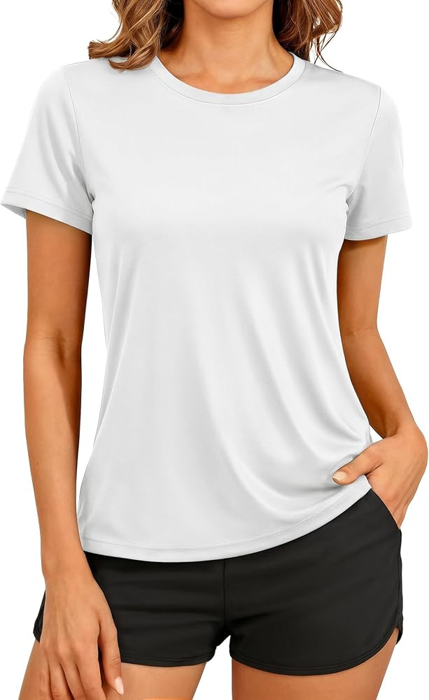 TACVASEN Women's Short Sleeve Workout Shirts UPF 50+ Sun Protection Quick Dry Athletic Tops for R... | Amazon (US)