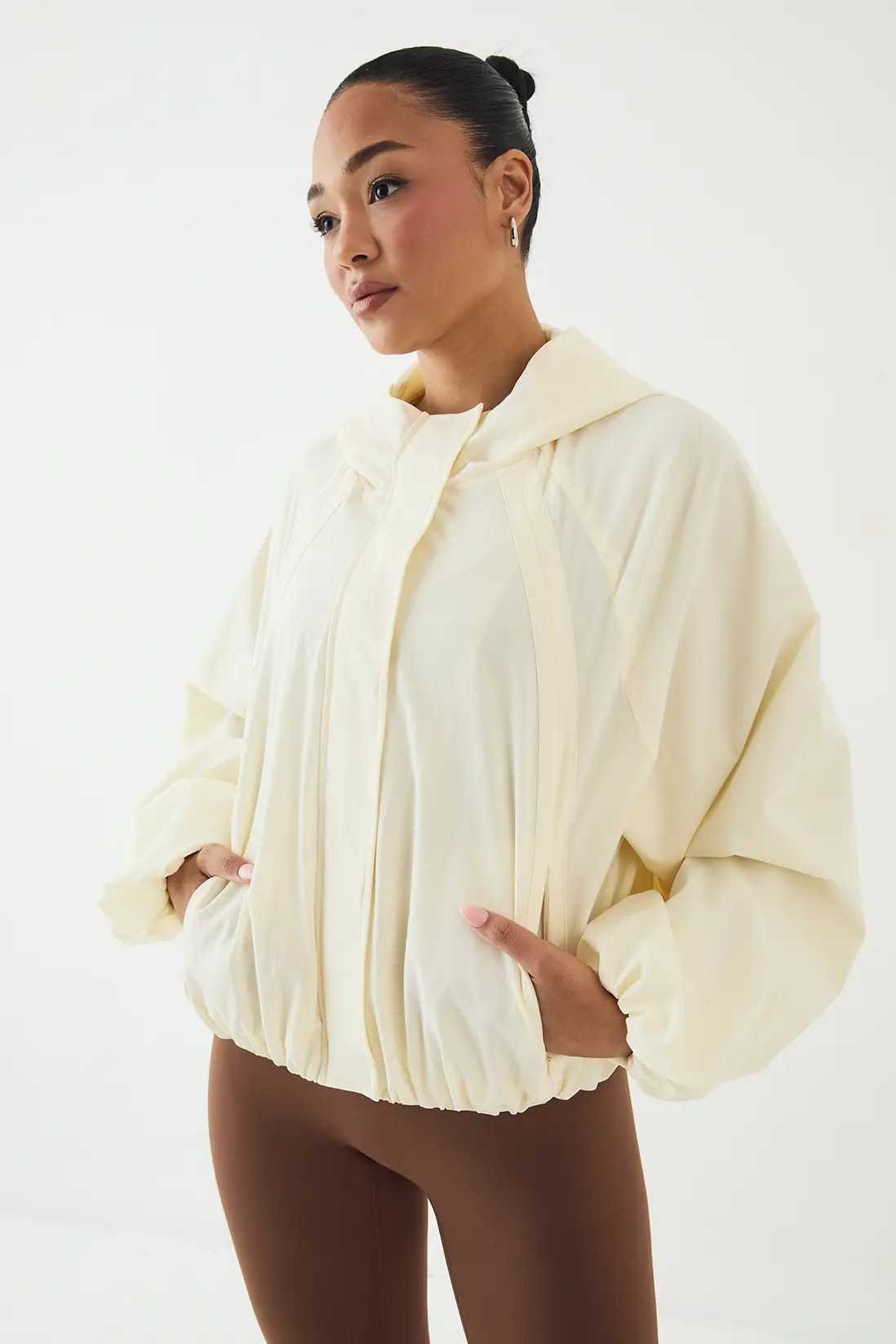 DSGN Studio Balloon Hem Zip Through Jacket | PrettyLittleThing UK