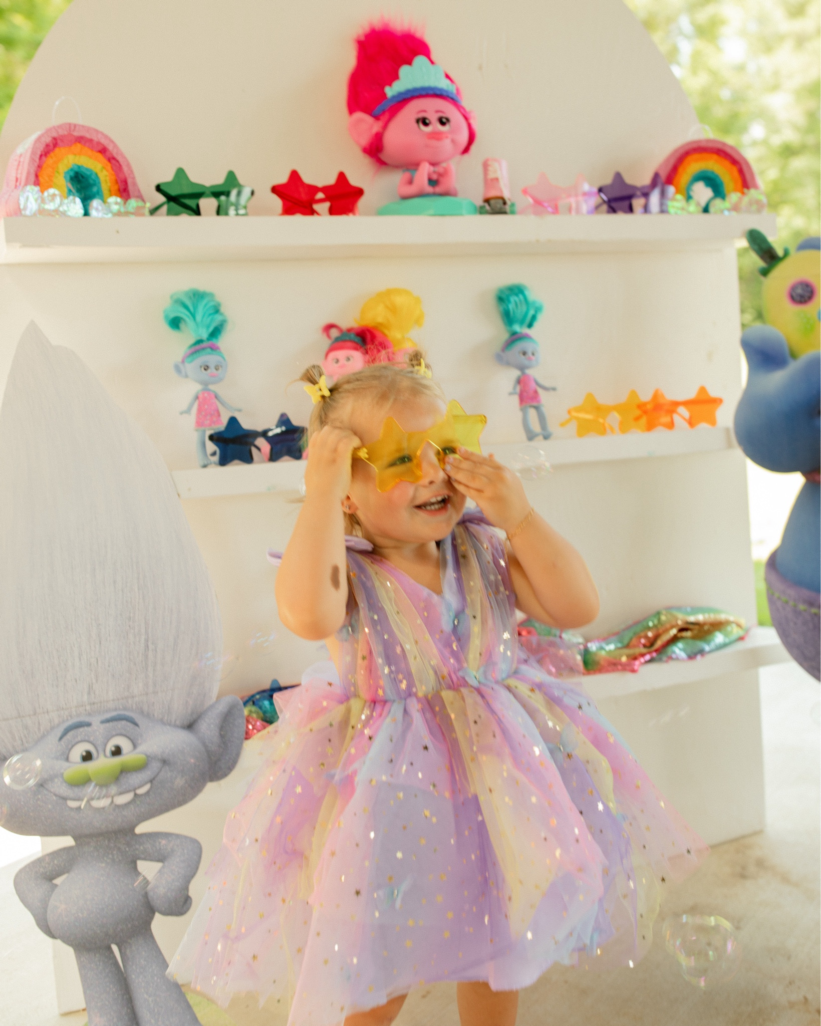 trolls birthday party dress Poppy Troll Dress Costume main image 0