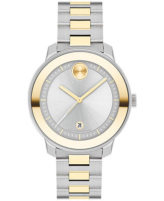 Movado Women's Bold Verso Swiss Quartz Two-Tone Stainless Steel Watch 38mm - Macy's | Macy's