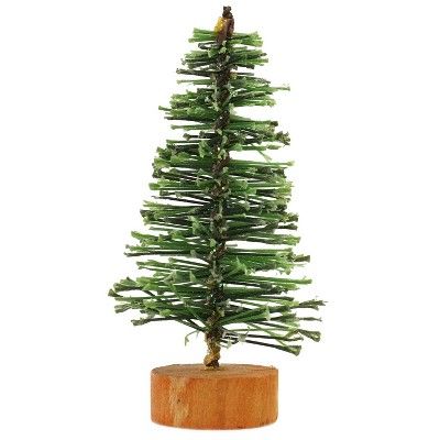 Vickerman 3" Green Bottle Brush Artificial Mini Pine Christmas Tree | Target