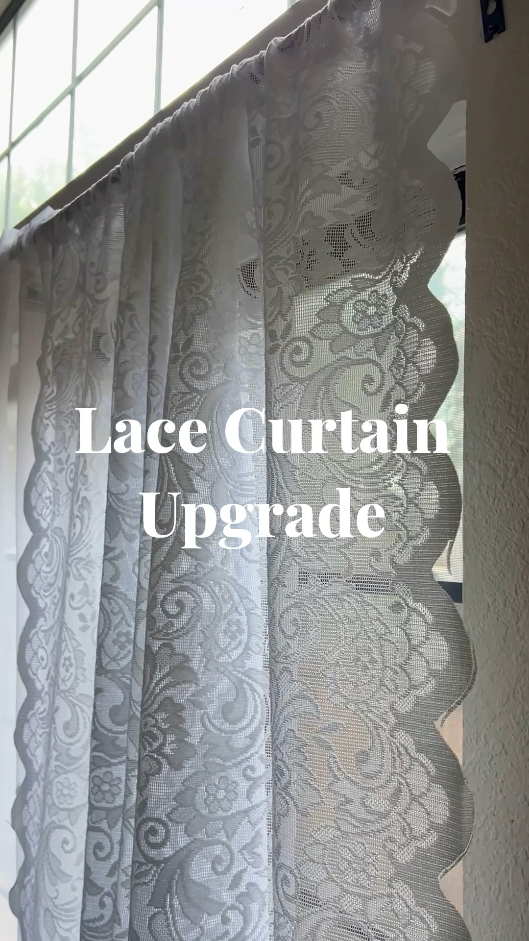 These vintage lace curtains were the perfect upgrade for our rental. 

#LTKHome #LTKFindsUnder50