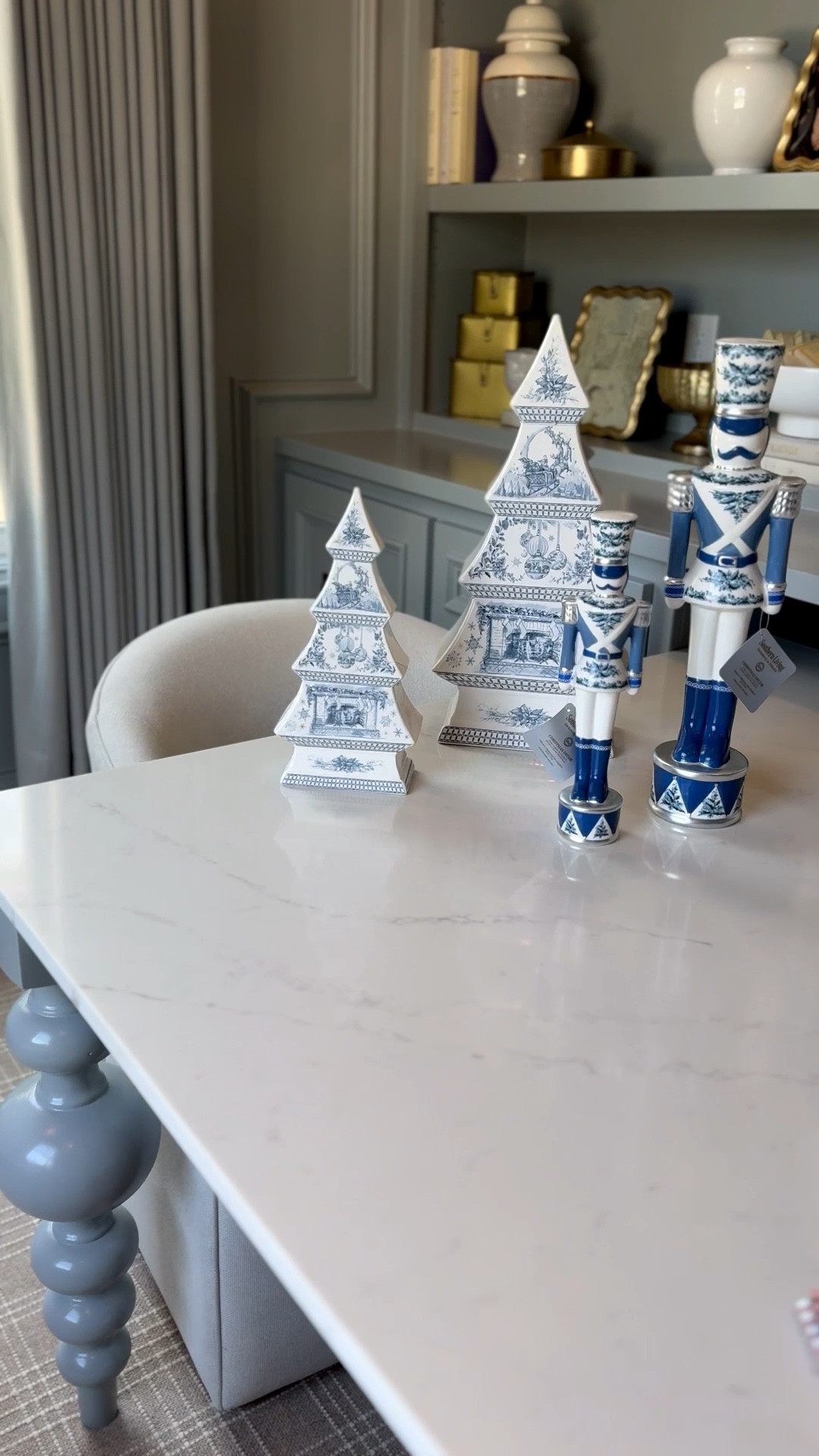 Christmas decor / blue and white Christmas decor / blue Christmas decor / white and gold Christmas decor / nutcracker / porcelain tree / chinoiserie / grand millennial Christmas / French Christmas / European Christmas /

#LTKFindsUnder50 #LTKSeasonal #LTKHome