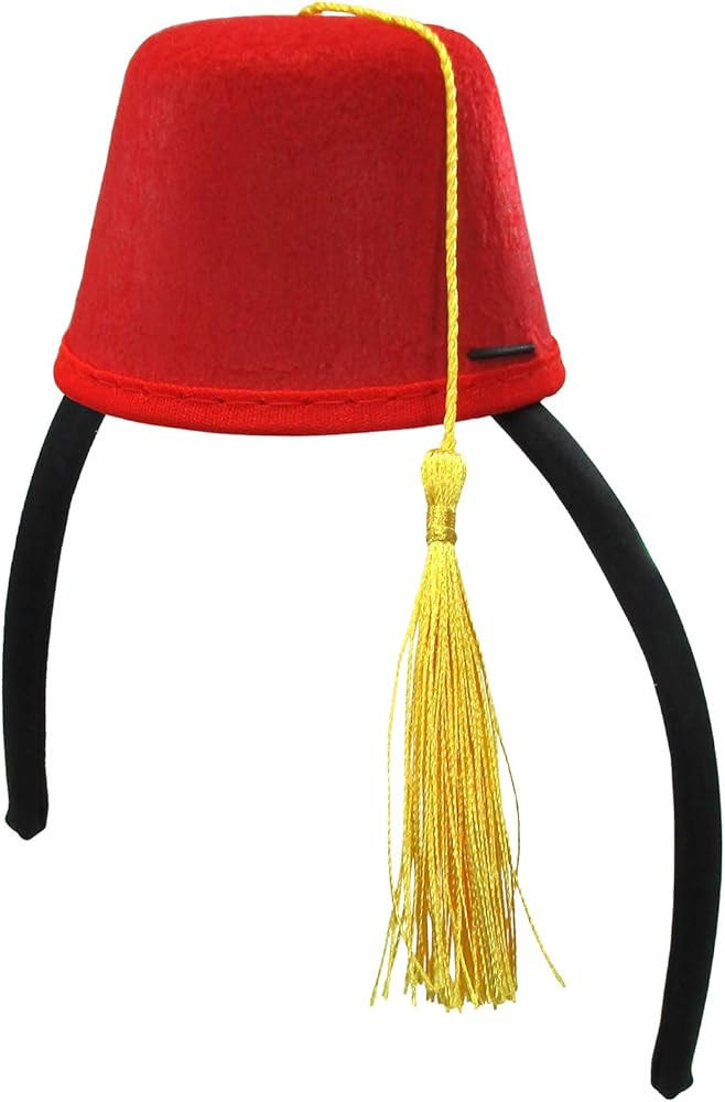 Nicky Bigs Novelties Red Fez Hat Headband and Magic Lamp Costume Set, Multi, One Size | Amazon (US)