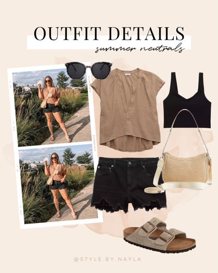 Midsize summer outfit from Aerie - neutral crop top (size L) and the comfiest denim shorts (size L)

Summer fashion, casual outfits 


#LTKSeasonal #LTKmidsize #LTKstyletip