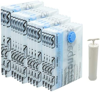 Amazon Basics Vacuum Compression Storage Bags with Hand Pump -15-Pack (2 X-Jumbo, 5 Jumbo, 4 Larg... | Amazon (CA)