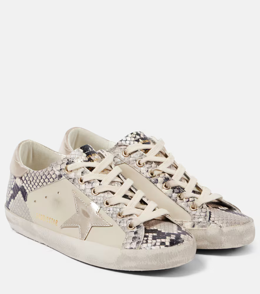 Golden Goose Super-Star snake-print leather sneakers | Mytheresa (US/CA)