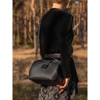 Large Leather Doctor Bag - Modern Lady Soft Black Handbag Crossbody Bag Travel Purse | Etsy (US)