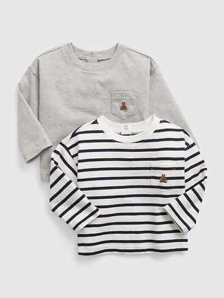 Baby 100% Organic Cotton Pocket T-Shirt (2-Pack) | Gap (CA)