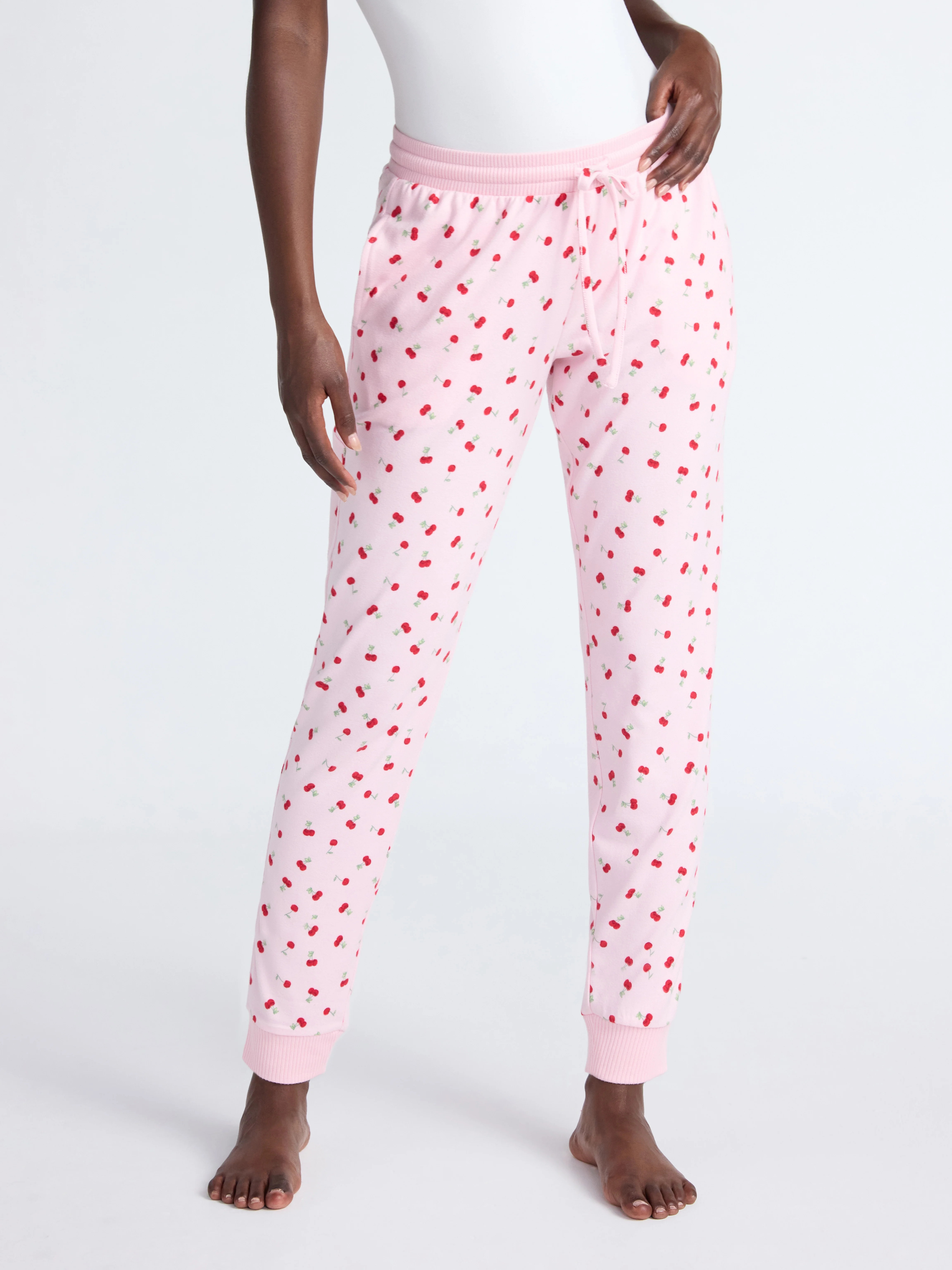 Joyspun Women's Cozy Lounge Collection Hacci Knit Sleep Joggers, 29'' Inseam, Sizes XS-3X | Walmart (US)