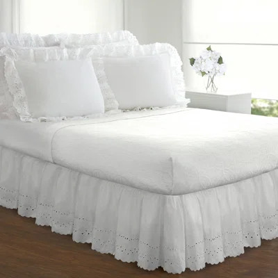 Dakota 14" Bed Skirt Ophelia & Co. Size: California King, Color: White | Wayfair North America