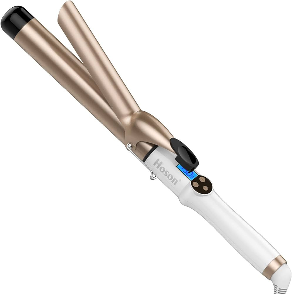 Hoson 1 1/4 Inch Curling Iron Professional Ceramic Tourmaline Coating Barrel Hair Curler, LCD Dis... | Amazon (US)