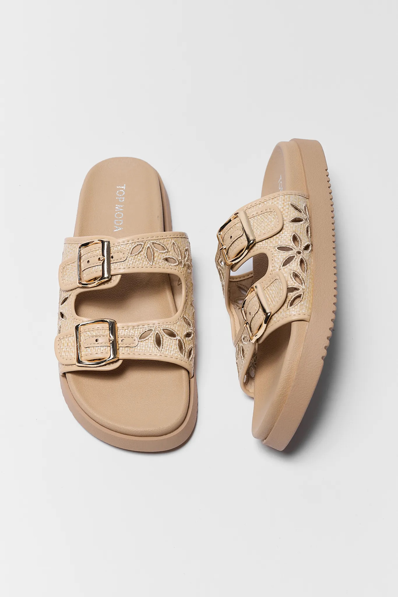Allie Tan Raffia Sandals | Avara