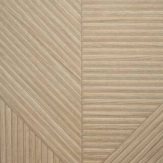 Ivy Hill Tile Luxury Ribbed Oak 23.62 in. x 47.24 in. Matte Porcelain Wall Tile (15.49 sq. ft./Ca... | The Home Depot