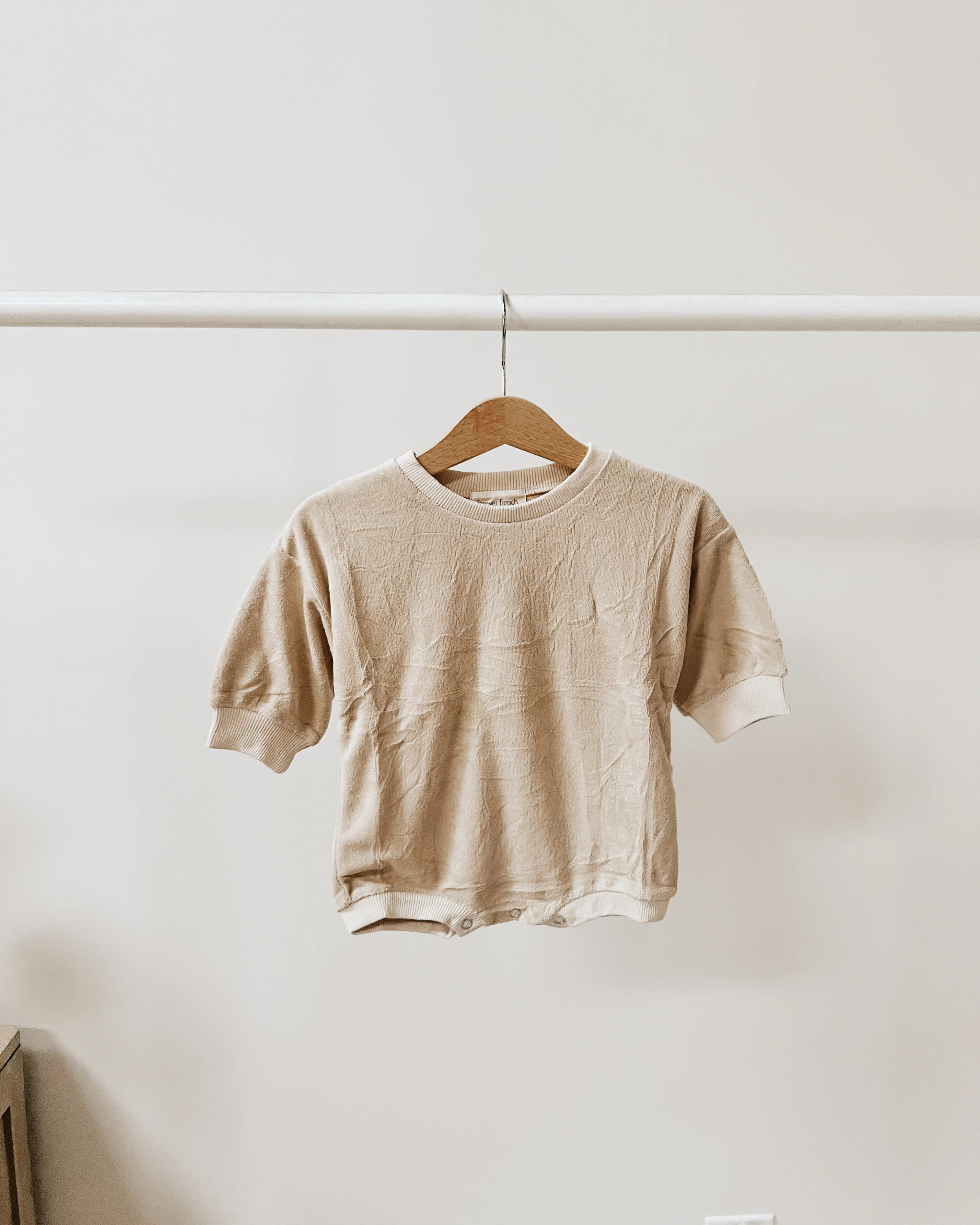 Sand | Terry Cloth Romper | Forever French