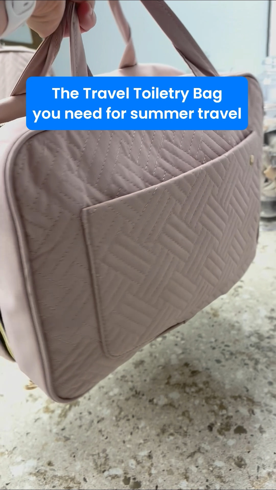 If you’re looking for the perfect travel toiletry bag, then you found it. This fits everything I need for summer travel, and it hangs on a towel rack in the hotel room.

#LTKFindsUnder50 #LTKSummerEdit #LTKTravel