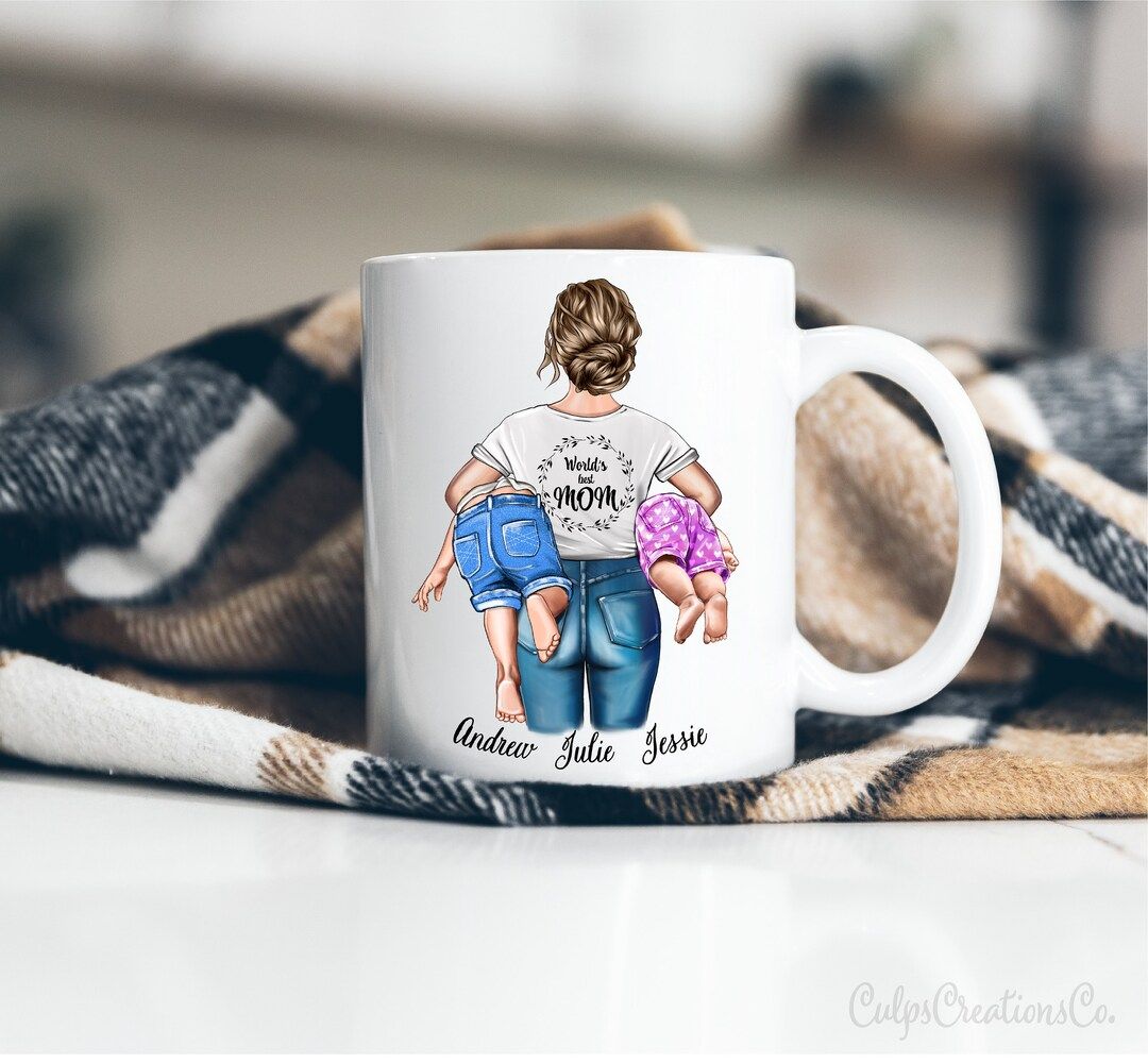 Custom mom mug | mug with personalized message | mom with kids cup | mug with names | gift for mo... | Etsy (US)