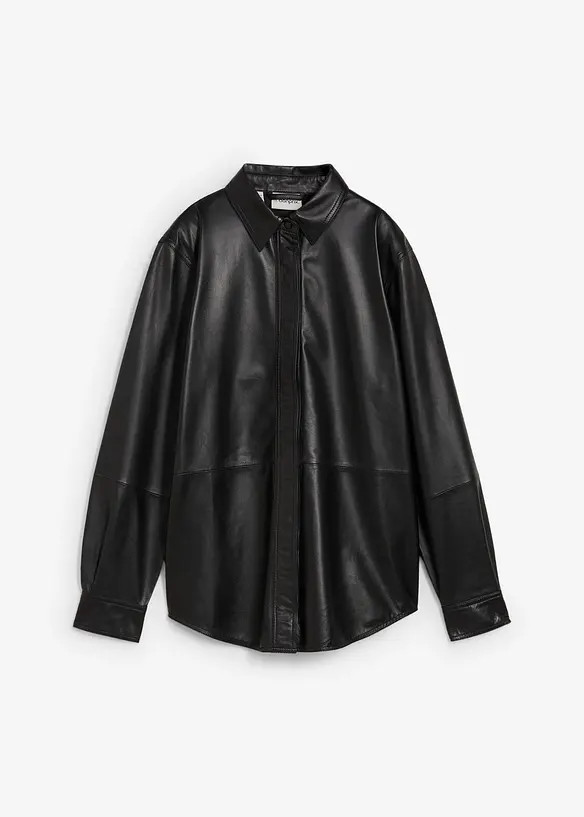 Leder-Hemd aus Lammnappa | Bonprix DE