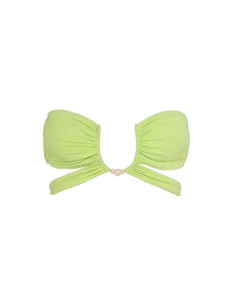 Firenze Zene Bandeau Top - Lime | ViX Swimwear