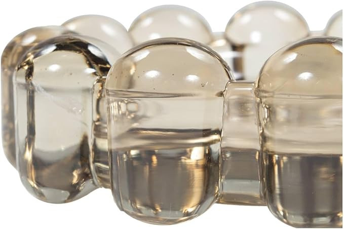 Alice Lane Bubble Candle Dish – Chic Smoky Glass Candle Dish for Home Decor – Decorative Mode... | Amazon (US)