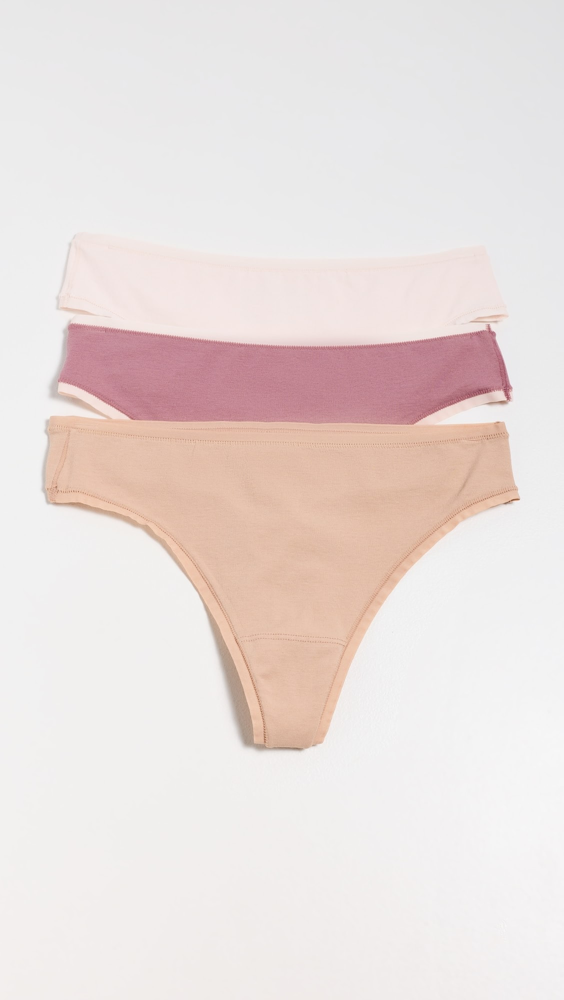 Natori Bliss Bare Cotton Thong 3-Pack | Shopbop