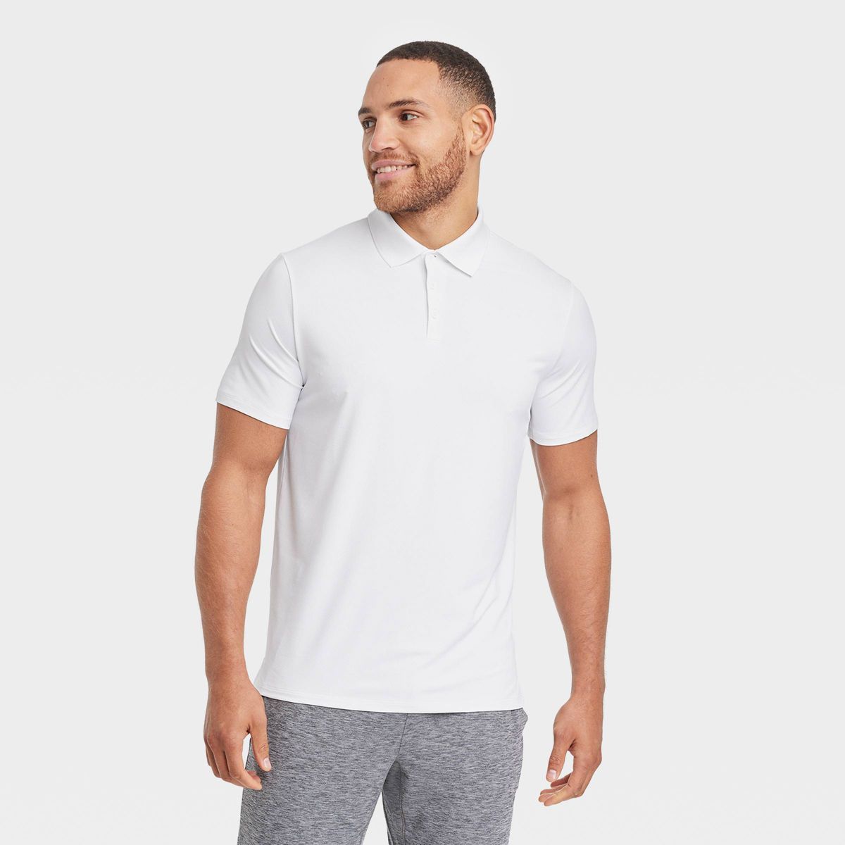 Men's Textured Polo Shirt- All In Motion™ | Target