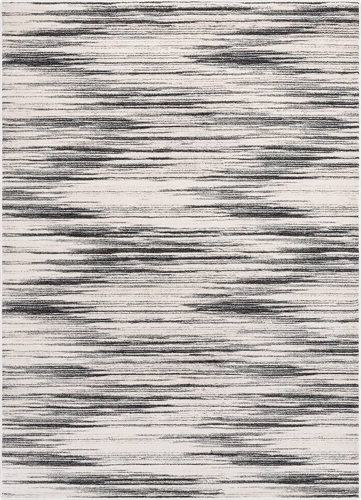 Well Woven Baldwin Sebastian Grey Striation Modern 7'10" X 9'10 Area Rug | Amazon (US)