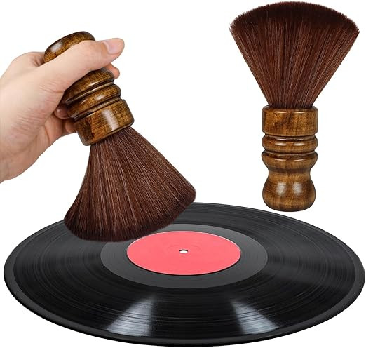 Vinyl Record Cleaner Brush, Anti Static Dust Remover with Fine Fiber Bristles, Wood Record Brush ... | Amazon (US)
