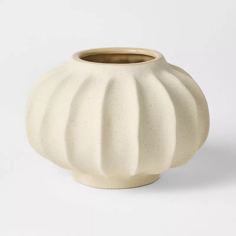 Wavy Ceramic Vase - Threshold™ designed with Studio McGee | Target