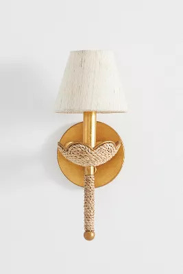 Vichy Linen Wall Sconce | Anthropologie (US)