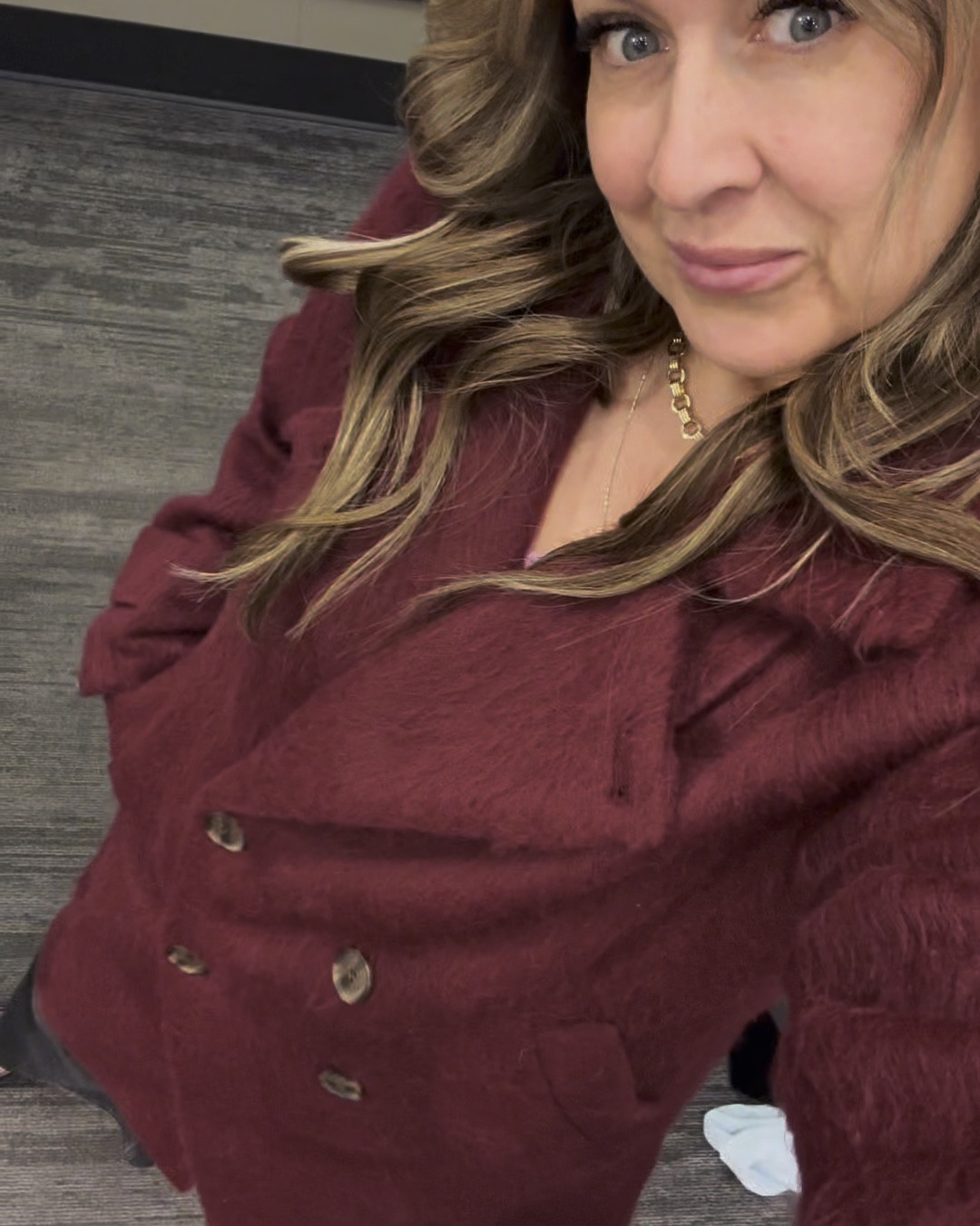 A Target Find That Feels Luxe!
This dress coat is a total showstopper! The rich color, tailored fit, and those gorgeous buttons make it look so much more expensive than it is. Perfect for elevating any outfit, whether you’re headed to a holiday party or just running errands in style.
Trust me, this one’s a must-have for the season. Have you checked out Target’s coat section lately? You might just find your new favorite too!

#TargetStyle #DressCoatDreams #AffordableFashion #WinterWardrobe / maroon coat 
dress coat /fall wear / winter wear

#LTKOver40 #LTKMidsize #LTKStyleTip