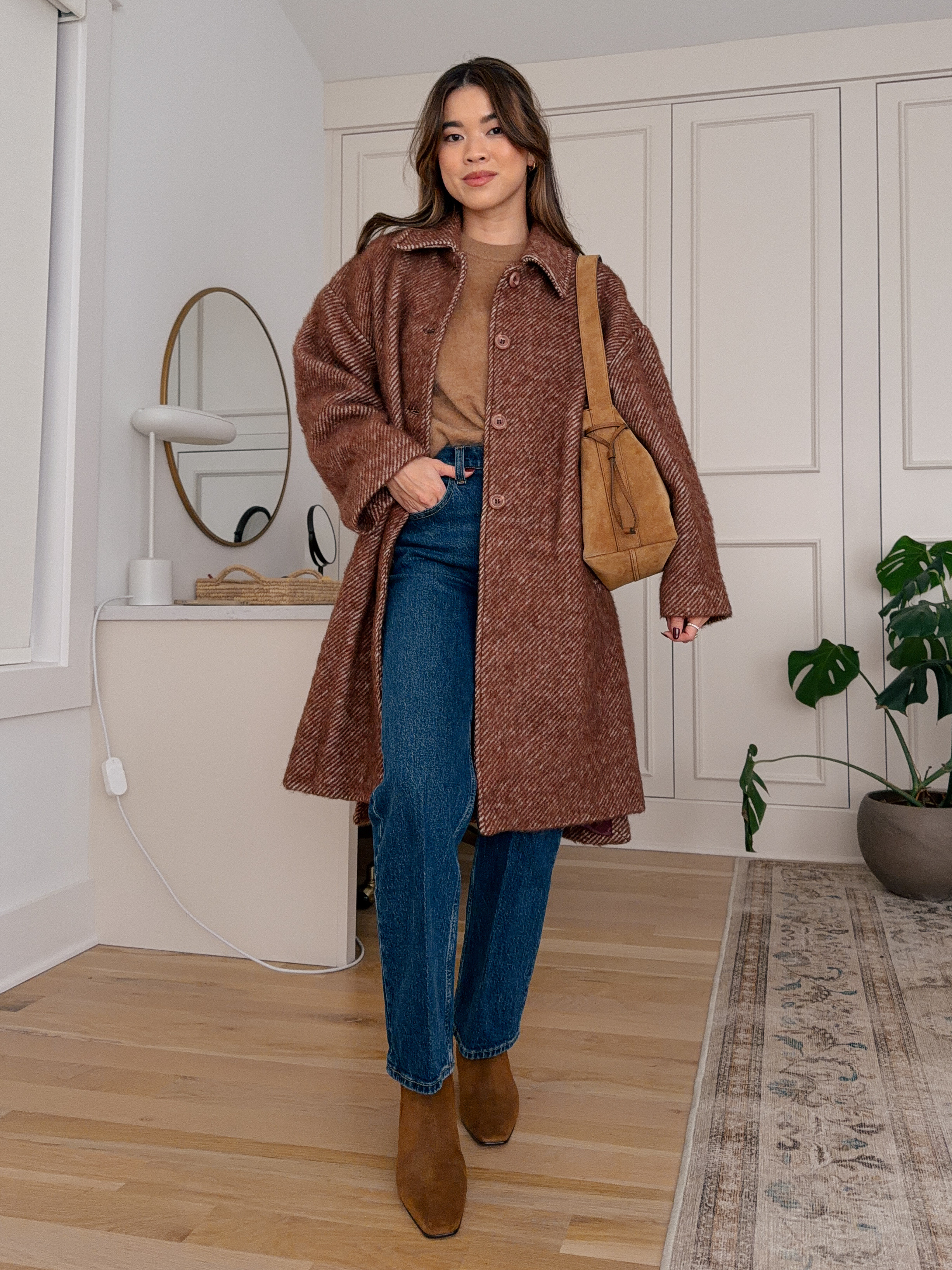 Sizing info: Jeans 23 Extra Short in Dark Rinse, Sweater XS in Saville, Coat Small in Bark Melange! petite fashion, get dressed with me, outfit inspiration, ootd, nashville outfit, Nashville influencer, petite style, vacation style, casual outfits, mom style, petite pants, winter dress, winter outfit, winter pants, winter outfit inpso, winter outfit idea, winter top, winter style, winter sweater, cozy sweater, cold weather sweater, cold weather outfit, winter bag, winter purse, denim, jeans, jacket, winter jacket, winter coat, trench coat, warm coat, 

 

#LTKHoliday #LTKSeasonal #LTKPetite