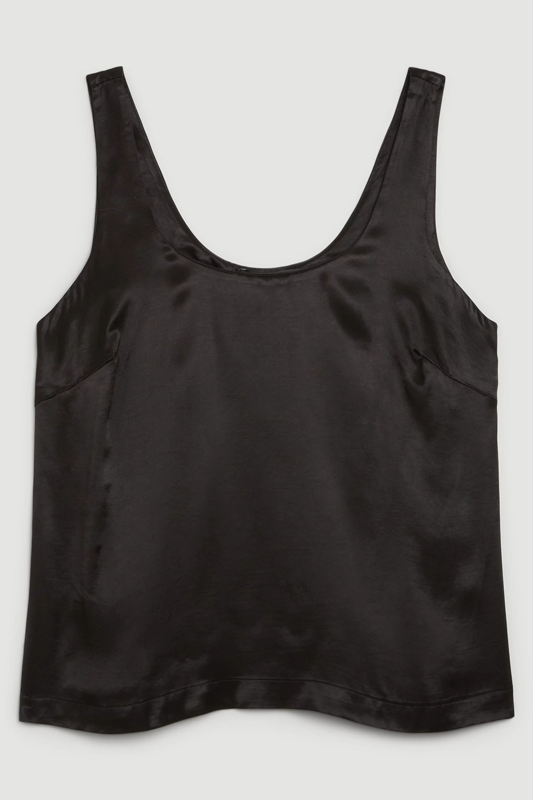 Premium Viscose Satin Woven Cami Top | Karen Millen UK + IE + DE + NL