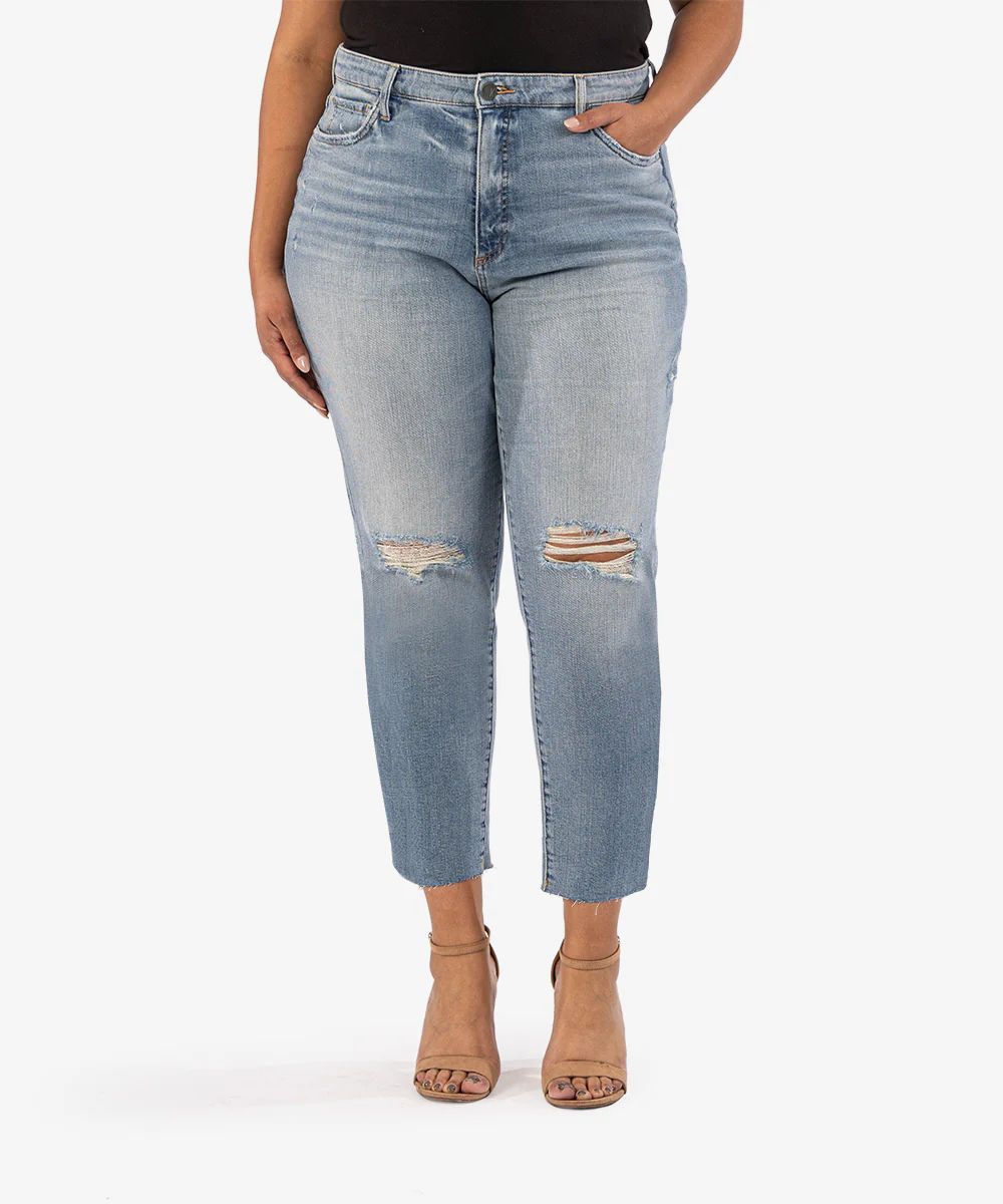 Rachael High Rise Fab Ab Mom Jean, Plus (Exaltation Wash) - Kut from the Kloth | Kut From Kloth