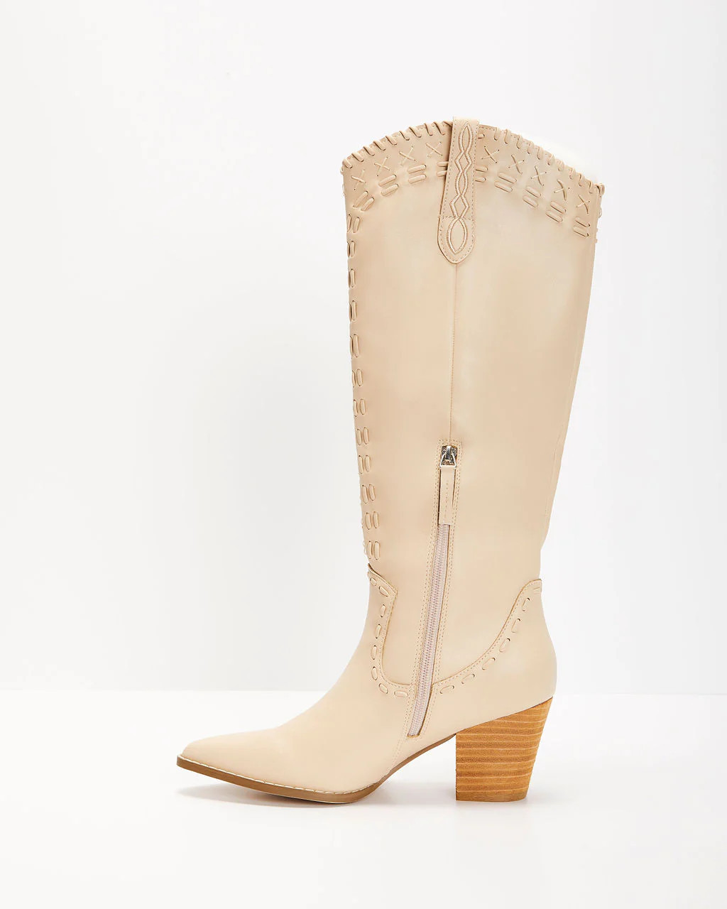 Ferris Heeled Boots - Beige | VICI