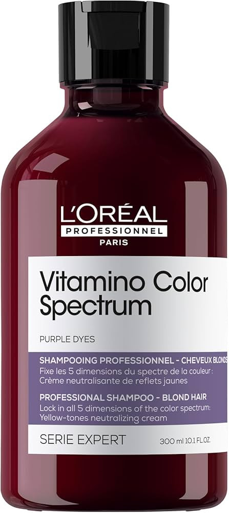 L'Oréal Professionnel Vitamino Color Spectrum Purple Tinted Shampoo 300ml, For Blonde Coloured H... | Amazon (UK)