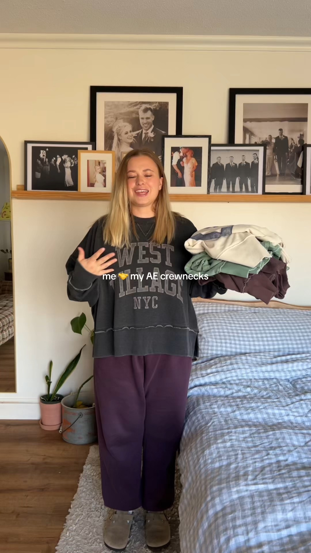 My AE crewneck obsession continues 

The black is size small 
The rest size large

#LTKMidsize #LTKSaleAlert #LTKootd