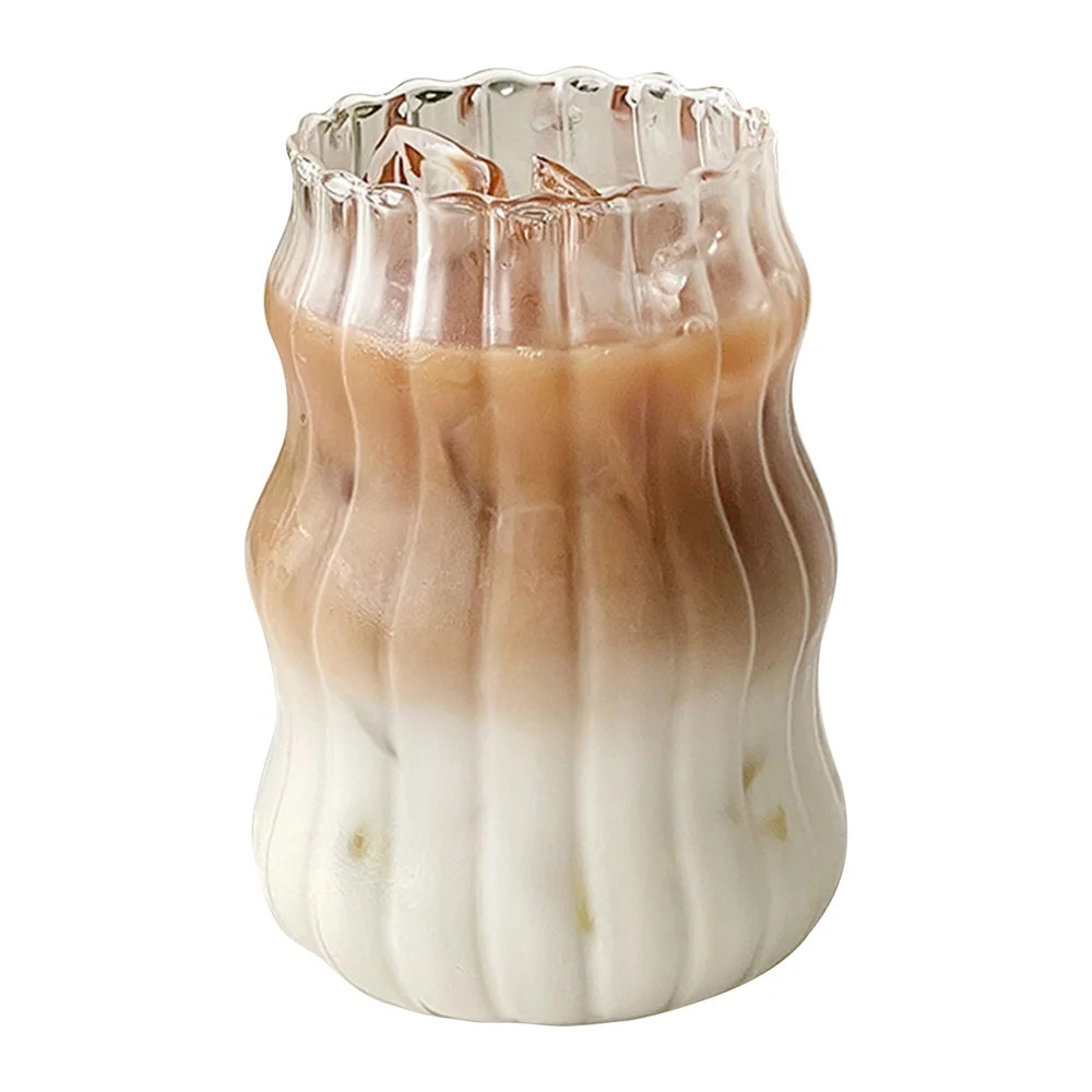 Ribbed Glassware, Glass Cups 18 oz, Ribbed Drinking Glasses, Ribbed Glasses, Fluted Glassware, Vi... | Walmart (US)
