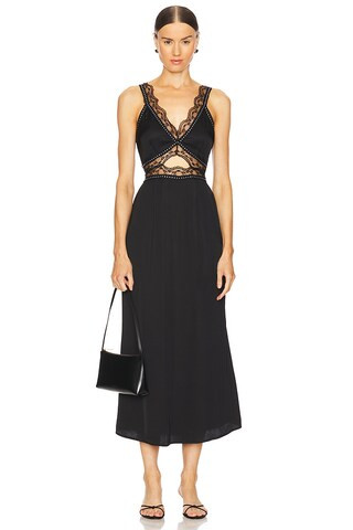 Never Fully Dressed Mimi Dress With Stud Trim in Black from Revolve.com | Revolve Clothing (Global)