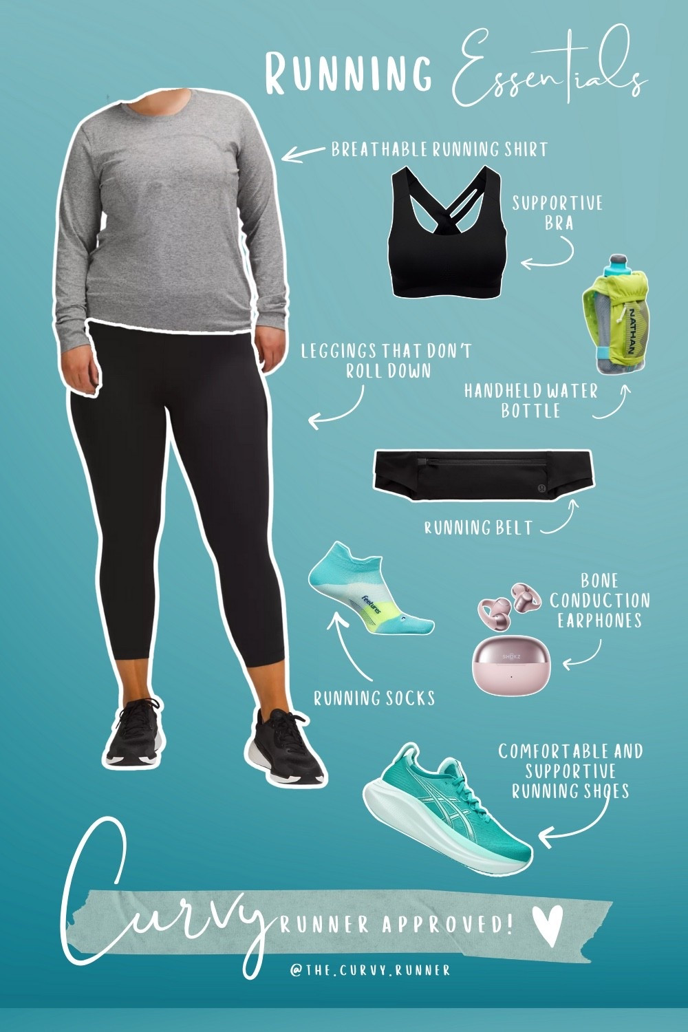 Running essentials for curvy runners who want comfort, support, and gear that stays put.
Beginner-friendly, body-inclusive, and actually wearable. 💙

#LTKplussize #LTKmidsize #LTKcurves