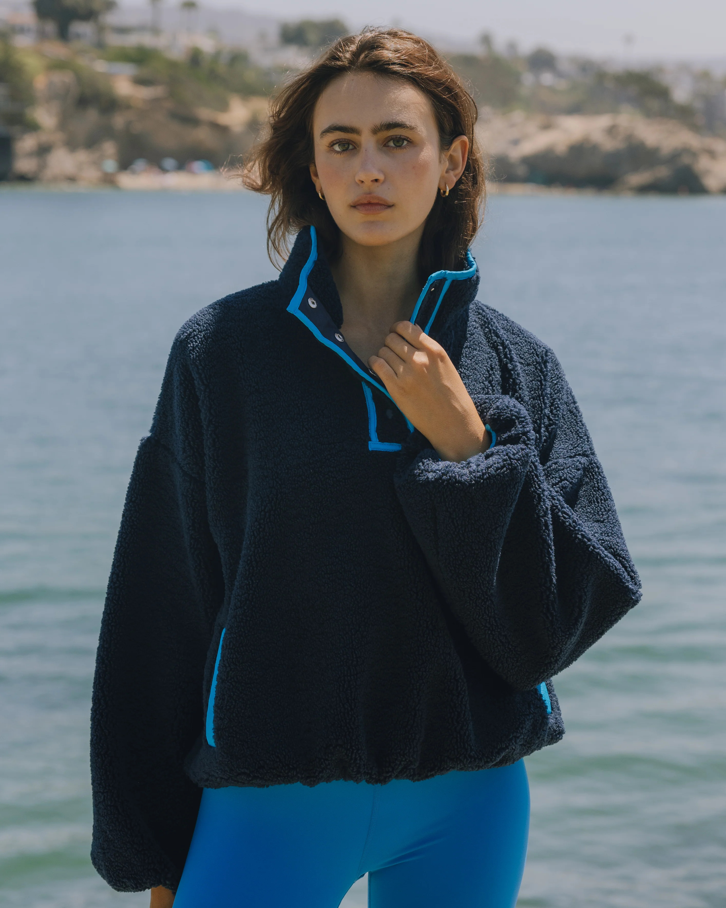 Sherpa Jacket - Navy | Daily Drills LLC