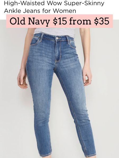 Old navy jeans 

#LTKsalealert #LTKSeasonal #LTKunder50