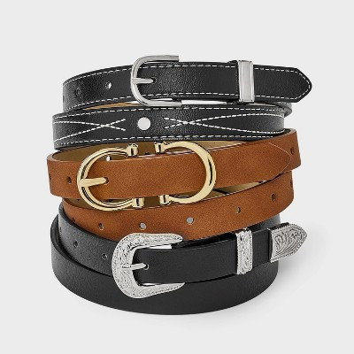 Western Belts Multipack 3pc - Universal Thread™ S | Target