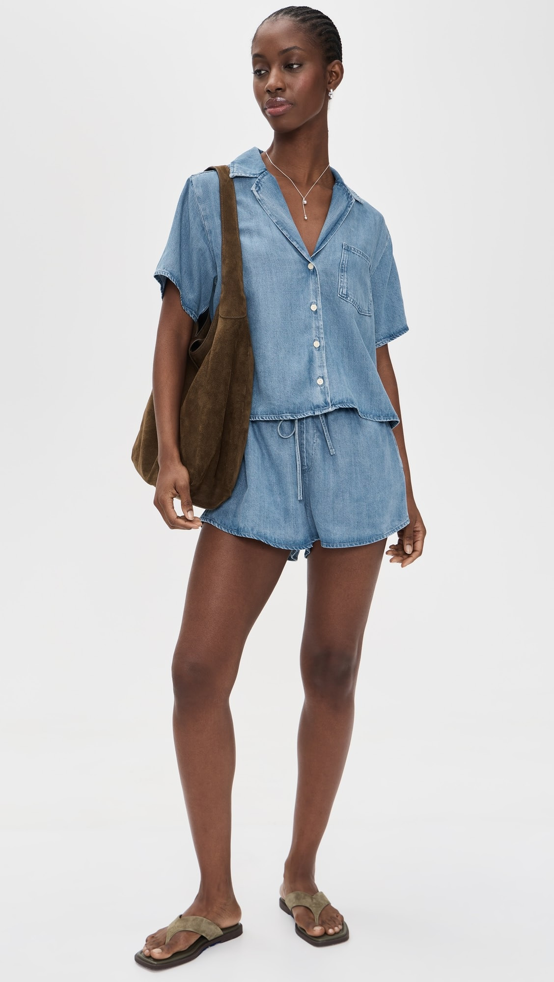 The Denim Pull On Shorts | Shopbop