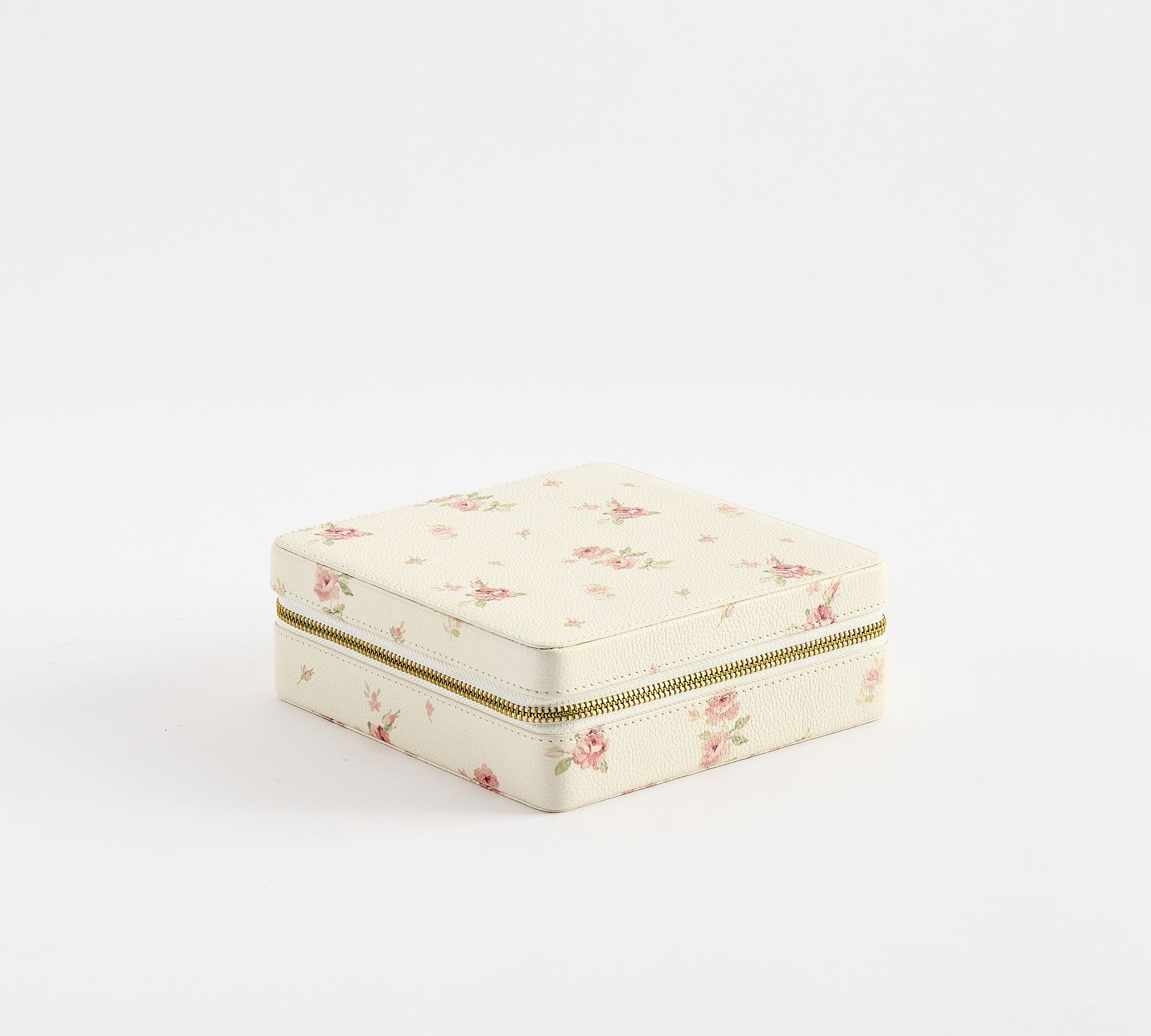 LoveShackFancy Leather Floral Jewelry Travel Box | Pottery Barn (US)