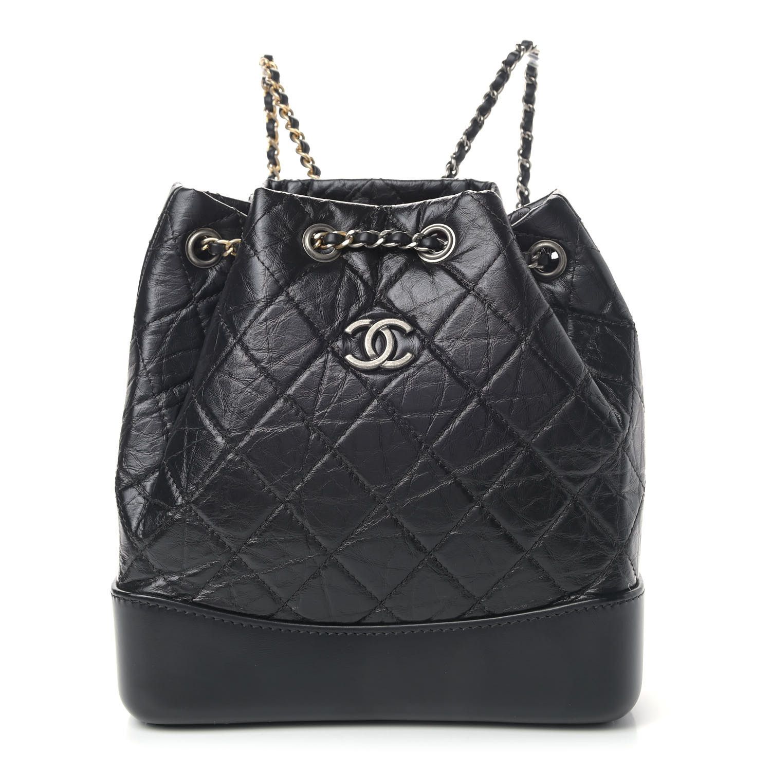 CHANEL

Aged Calfskin Quilted Small Gabrielle Backpack Black | Fashionphile